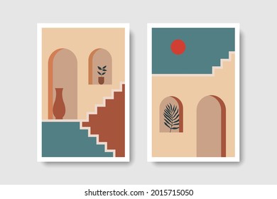 Boho wall art mid century collection