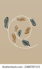Boho Wall Art Poster, Mid Century Art Prints, Modern Wall Decor