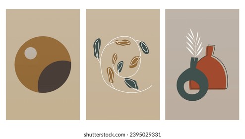 Boho Wall Art Poster, Mid Century Art Prints, Modern Wall Decor
