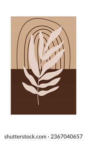La Decoración Del Boho Wall. Impresiones de arte mural. Decoración casera hecha a mano. Resumen de las impresiones de arte