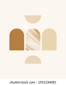 Boho wall print. Modern abstract design