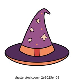 Sombrero de bruja Boho con estrellas brillantes