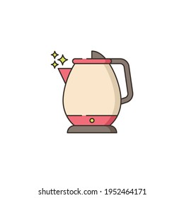 Icono Plano De Hierro Aislado En Fondo Blanco