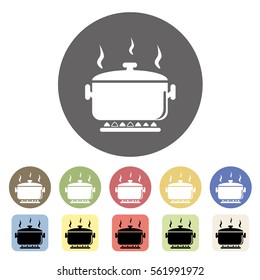 Boil icon set.Vector illustration

