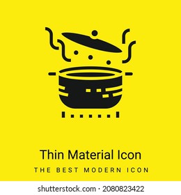 Boil minimal bright yellow material icon