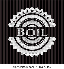 Boil silvery badge