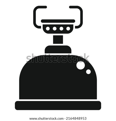 Boil stove icon simple vector. Cooking pot. Portable burner