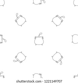 Boiled cauldron pattern seamless vector repeat geometric for any web design