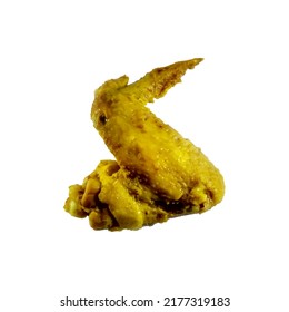 boiled chicken wings vector illustration