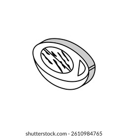 boiled egg chicken isometric icon vector. boiled egg chicken sign. isolated symbol illustration