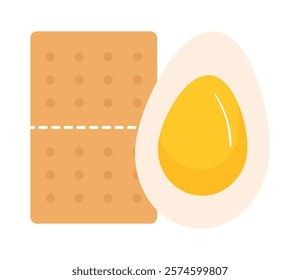 boiled egg and cookie design