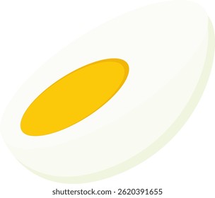 Gekochtes Ei Lebensmittel Vektorgrafik, für kulinarische Element Design Thema	