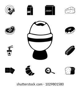 boiled egg icon. Breakfast Icon. Premium quality graphic design. Signs, symbols collection, simple icon for websites, web design, mobile app on white background on white background