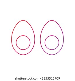 Vector Icon egg Boiled