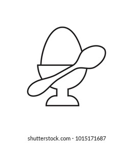 boiled egg icon illustration isolated vector sign symbol