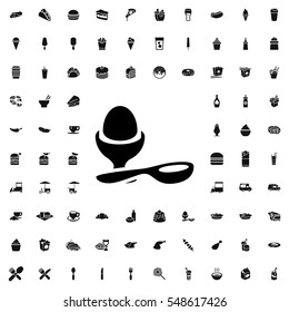 boiled egg icon illustration isolated vector sign symbol
