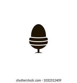 boiled egg icon. sign design