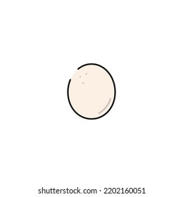 boiled egg icon, vector illustration