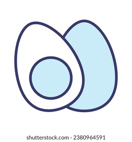 Boiled egg icon vector on trendy design