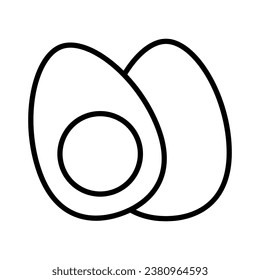 Boiled egg icon vector on trendy design