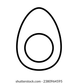 Boiled egg icon vector on trendy design