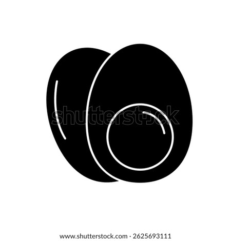 boiled egg icons  symbol vector elements for infographic web