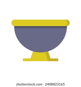 Boiled egg illustrated on white background