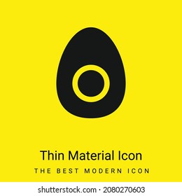 Boiled Egg minimal bright yellow material icon