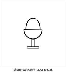 boiled egg with place icon
