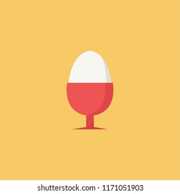 boiled egg vector. free space for text. wallpaper. symbol. logo.