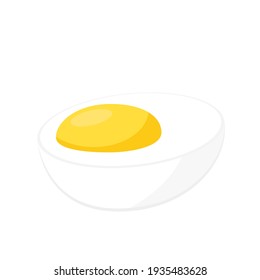 Boiled egg vector. wallpaper. symbol. logo design. egg on white background.