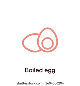 Boiled eggs icon, isometric vector