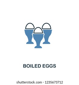 Boiled Eggs icon. Two colors design style from meal icons collection. Simple illustration of boiled eggs icon