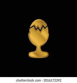gekochte goldplattierte Symbol oder Logo-Vektorgrafik