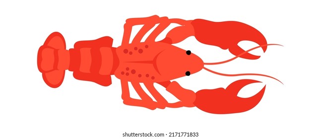 Boiled lobster icon. Vector illustration