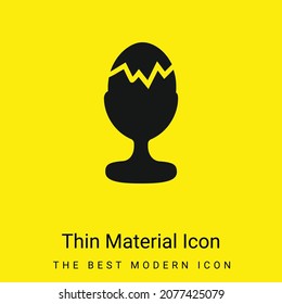 Icono de material amarillo brillante mínimo hervido