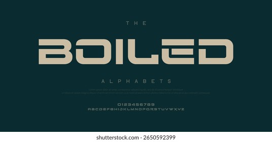  Boiled modern stylish typography letter logo design