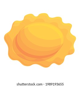 Boiled ravioli icon. Cartoon of Boiled ravioli vector icon for web design isolated on white background