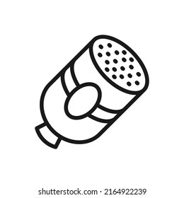 Boiled sausage icon design. Outline style. Vector illustration.