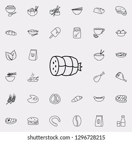 boiled sausage icon. Food icons universal set for web and mobile
