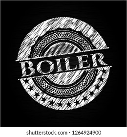Boiler with chalkboard texture