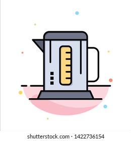 Boiler, Coffee, Machine, Hotel Abstract Flat Color Icon Template