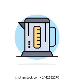 Boiler, Coffee, Machine, Hotel Abstract Circle Background Flat color Icon