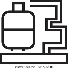 Boiler Factory Chemical Outline Icon