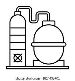 
Icono vector de fábrica de caldera que puede modificar o editar fácilmente
