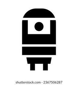 boiler glyph icon illustration vector graphic. Simple element illustration vector graphic, suitable for app, websites, and presentations isolated on white background