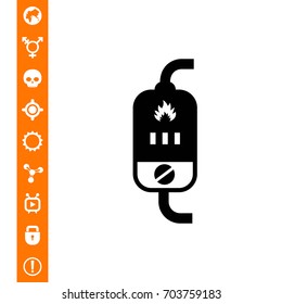 Boiler with heat indication