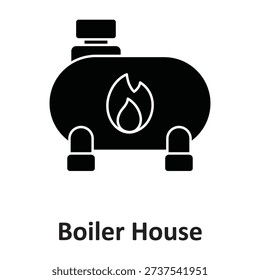 Boiler house Vector icon which can easily modify or edit

