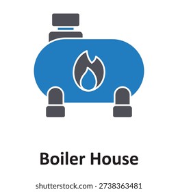 Boiler house Vector icon which can easily modify or edit

