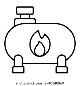 Boiler house Vector icon which can easily modify or edit

